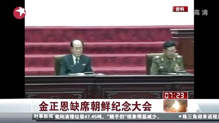 金正恩缺席纪念父亲活动