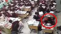监拍温州一中学生坠楼致死