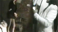 暗拍暴露站街女站一排揽客