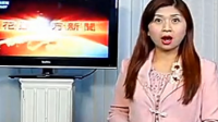 实拍地震吓坏台湾女主播