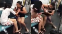 北京两女生地铁上撕衣大战