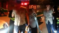 实拍男子狂扇执勤交警耳光