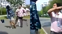 学生军训遭老师狂踹连扇耳光