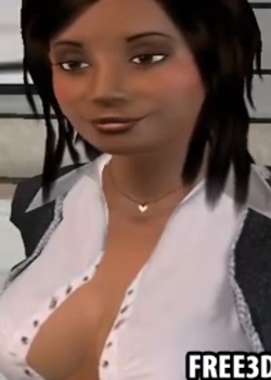 Stylish young 3d cartoon man gets double pleasureѸ